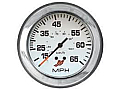 УРЕД СКОРОСТОМЕР 65MPH БЯЛ С ХРОМИРАНА РАМКА